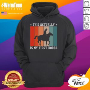 Alternative view of Funny This Actually Is My First Rodeo Vintage Retro T-Shirt
