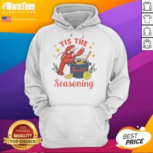 Alt Text: Funny Tis The Summer Seasoning Crawfish Hoodie featuring a vibrant design perfect for summer seafood lovers.