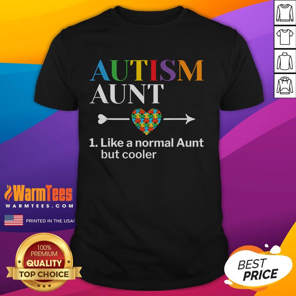 Good Autism Aunt Definition T-Shirt for World Autism Awareness Day, celebrating support and love for individuals with autism.