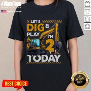 Good Birthday Boy 2nd Birthday Excavator Tee for kids, featuring a cheerful construction theme design.
