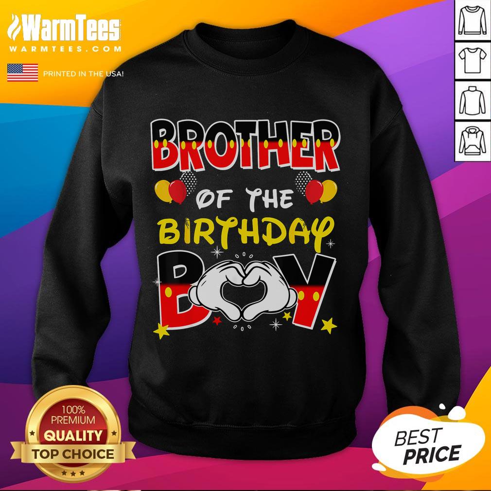 Good Brother of the Birthday Boy Family Sweatshirt featuring a fun design perfect for birthday celebrations.