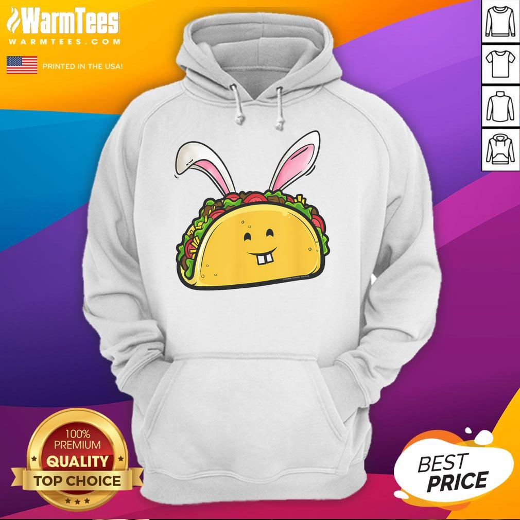Good Easter taco with bunny ears on a vibrant hoodie for taco lovers celebrating Easter.