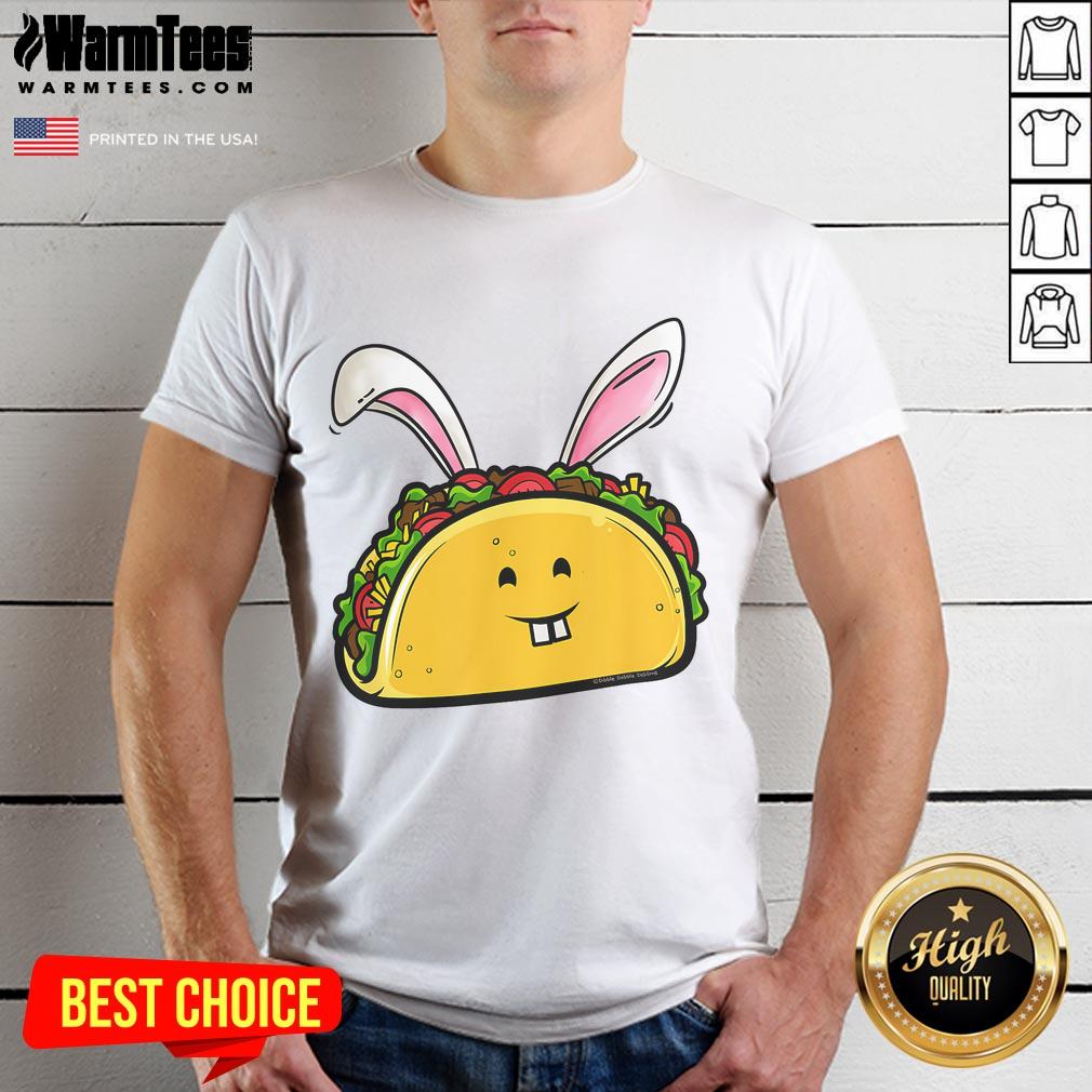 Alt Text: Good Easter Taco with Bunny Ears on a taco lovers Easter T-Shirt, perfect for festive celebrations.
