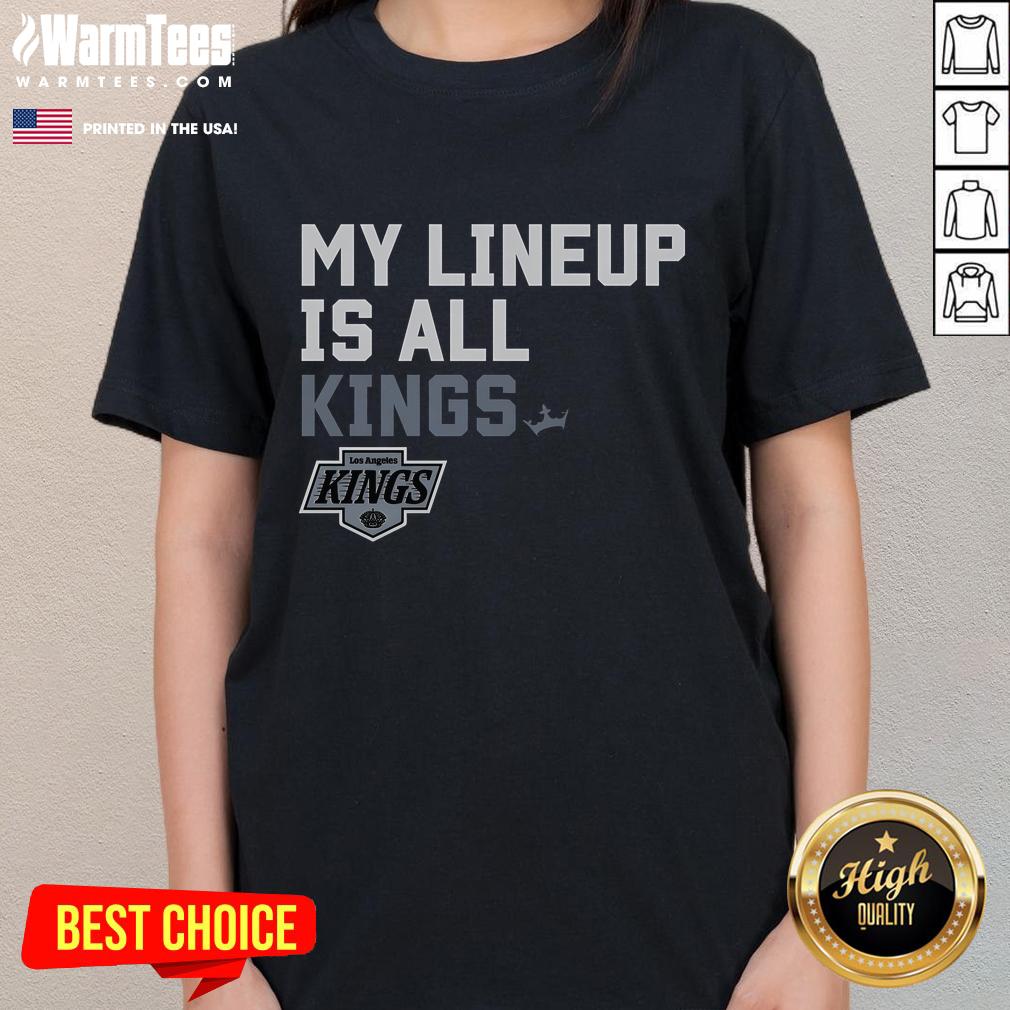 Good Los Angeles Kings My Lineup Ladies Tee featuring team logo and stylish design for female fans.