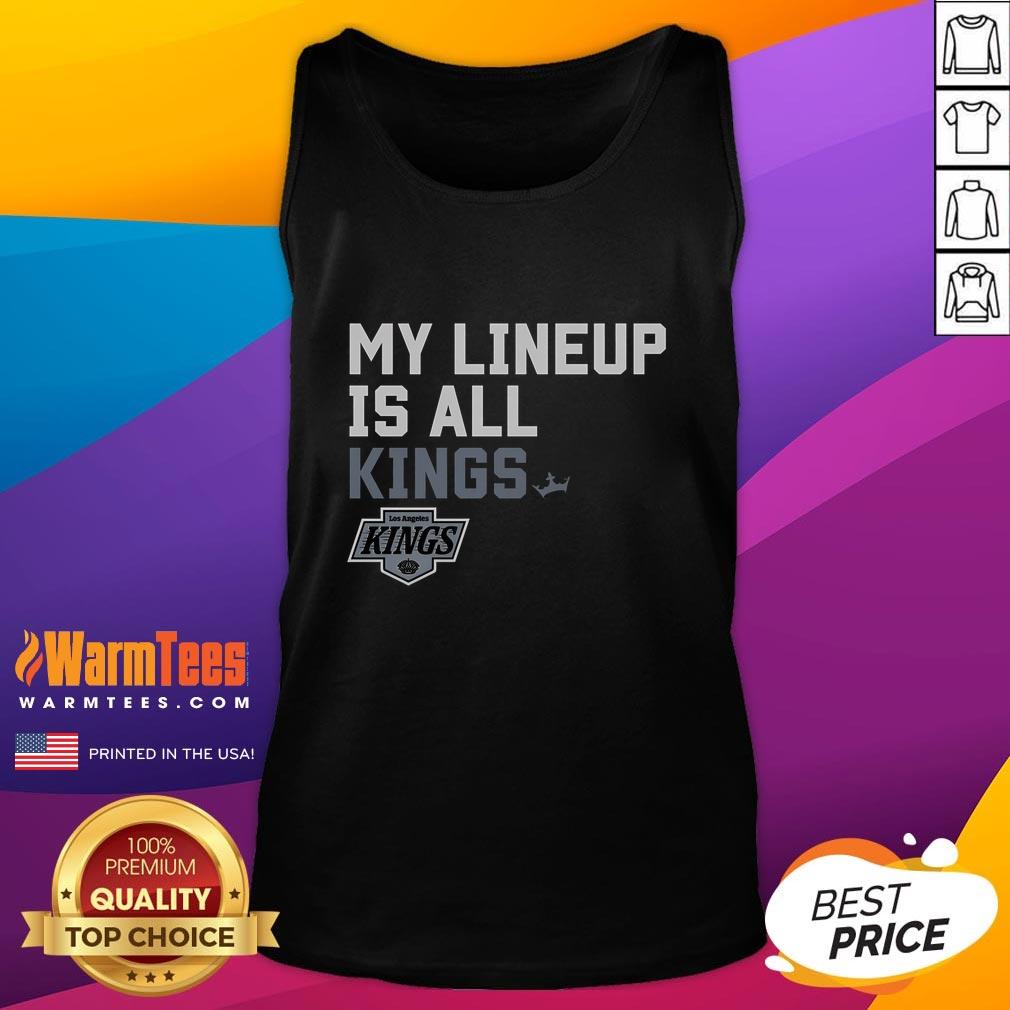 Good Los Angeles Kings My Lineup tank top featuring bold team graphics, perfect for fans supporting their favorite NHL team.