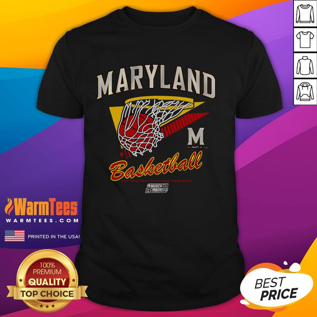 Good Maryland Basketball 2025 March Madness T-Shirt featuring team colors and logo, perfect for fans celebrating the tournament.