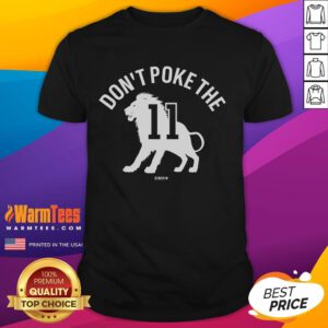 Good Micah Parsons Don't Poke The Lion T-Shirt featuring bold graphics and a motivational sports theme for fans.