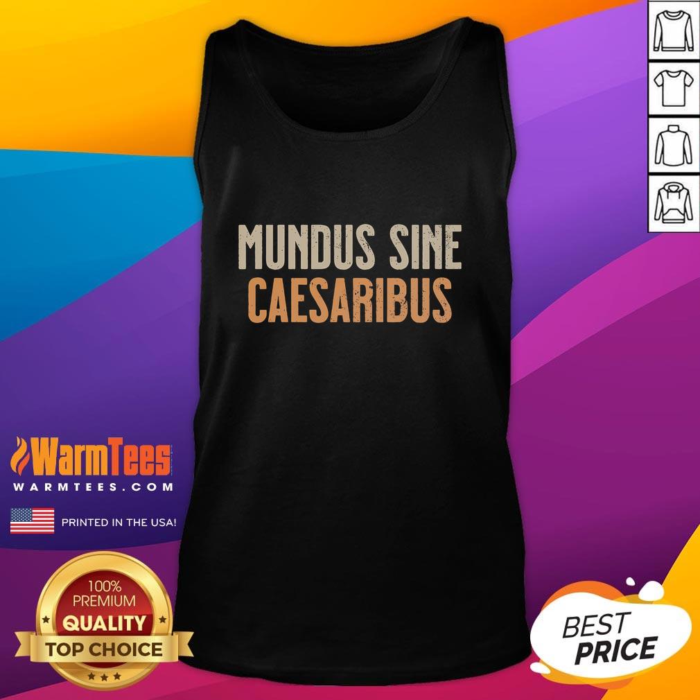 Good Mundus Sine Caesaribus tank top featuring a unique design and comfortable fit, perfect for casual wear.