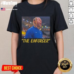Good Nickname James Johnson The Enforcer Ladies Tee featuring bold graphics and stylish design for basketball fans.