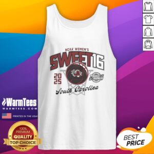 Good South Carolina Gamecocks 2025 March Madness Sweet 16 women's basketball tank top in vibrant colors.