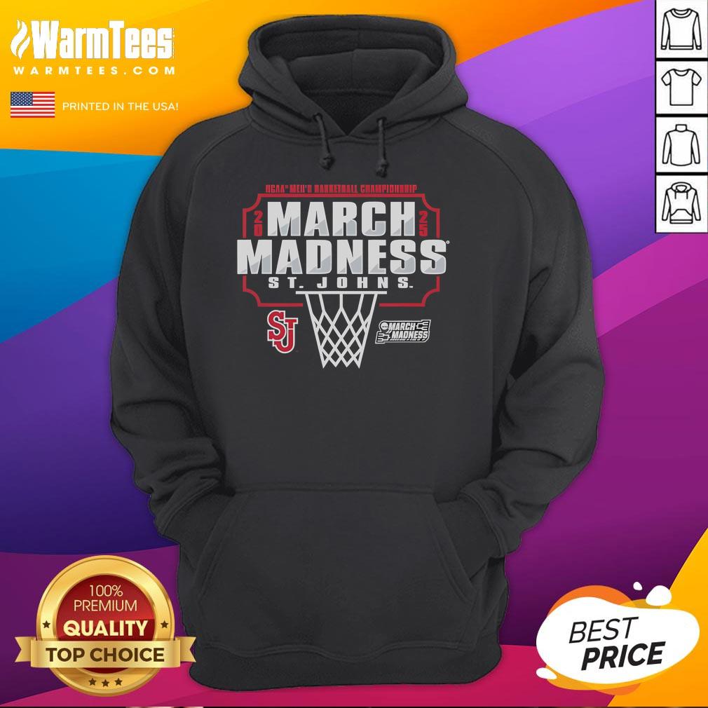 Good St. John's Red Storm March Madness 2025 Men's Basketball Championship Hoodie with vibrant team colors and logo.