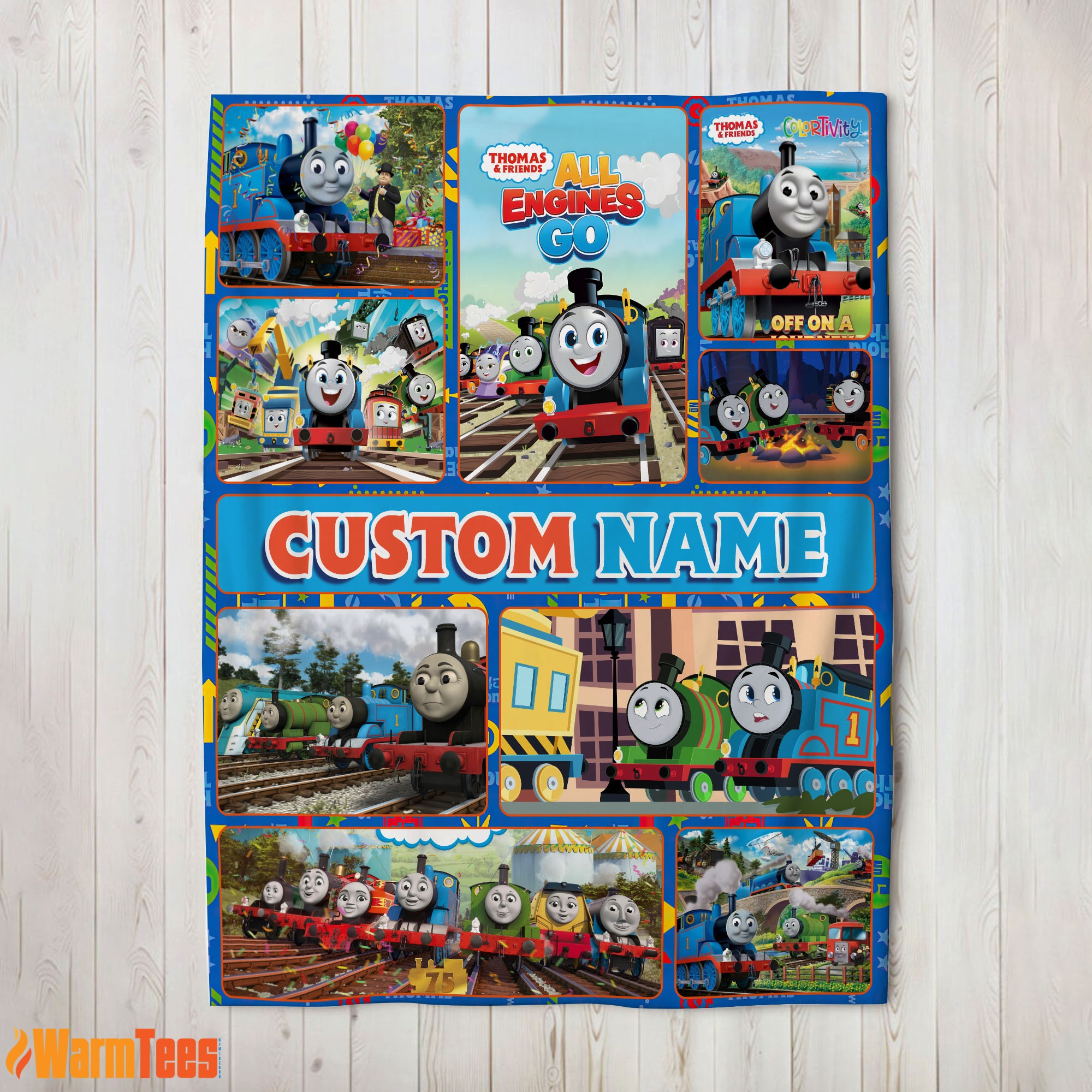 Good Thomas & Friends Collage Blanket Fleece Customized Blanket