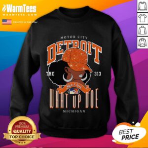Unapologetically Melanated sweatshirt featuring Detroit area code 313, perfect for stylish representation and cultural pride.