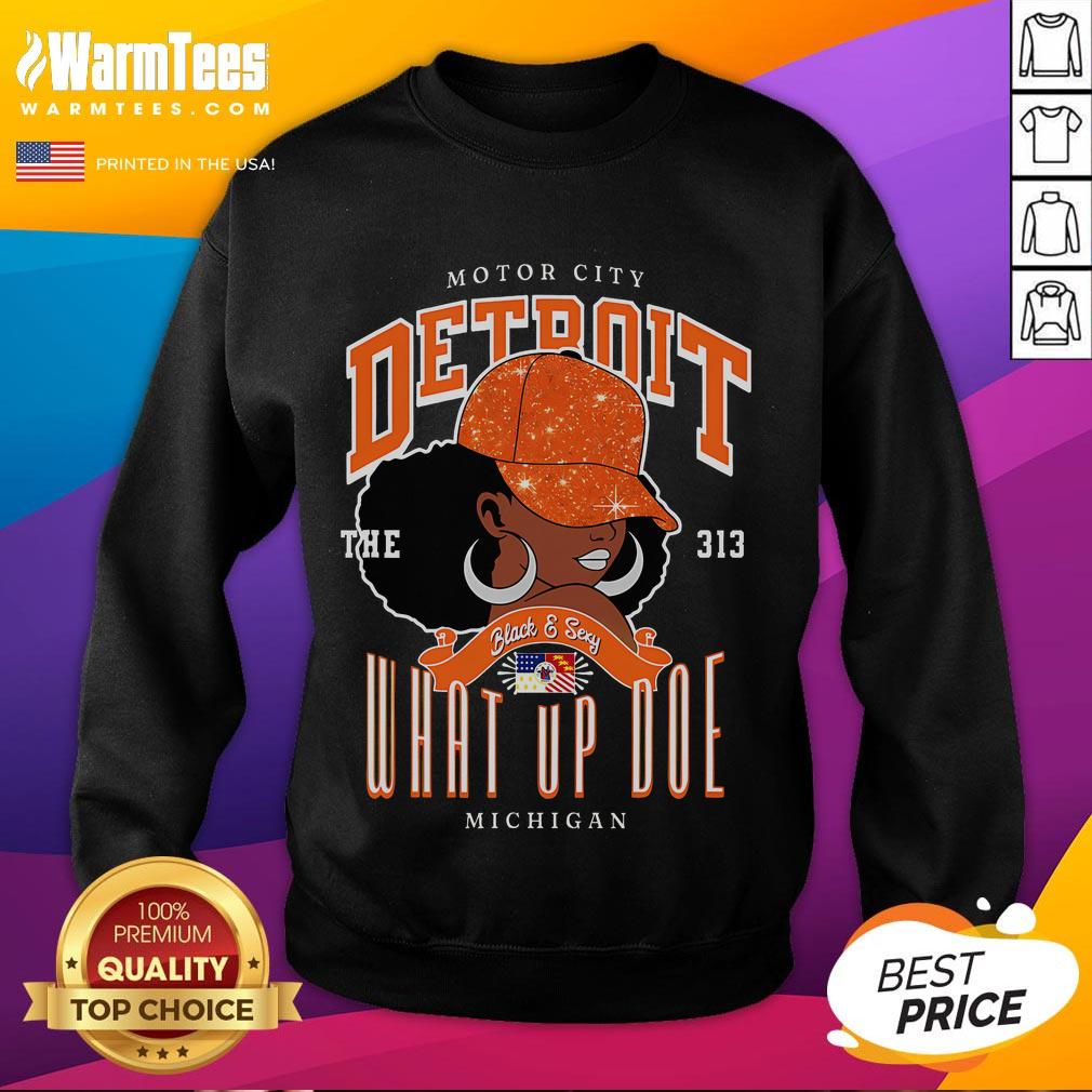 Unapologetically Melanated sweatshirt featuring Detroit area code 313, perfect for stylish representation and cultural pride.