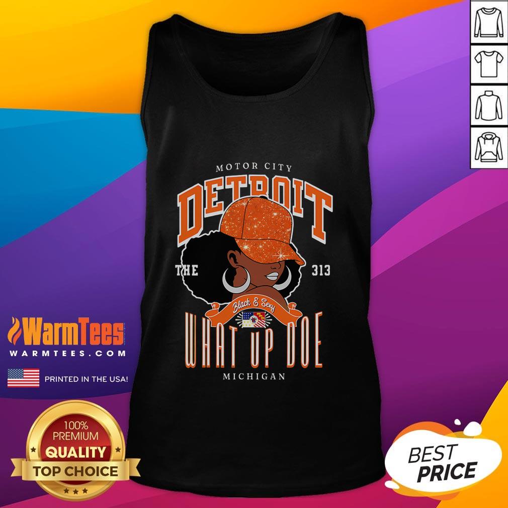 Unapologetically Melanated tank top featuring the Detroit area code 313, perfect for stylish summer wear.
