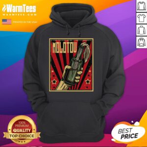 Hot Anarchy Molotov Cocktail Revolution Rage Hoodie featuring bold graphic design and vibrant colors for edgy streetwear.