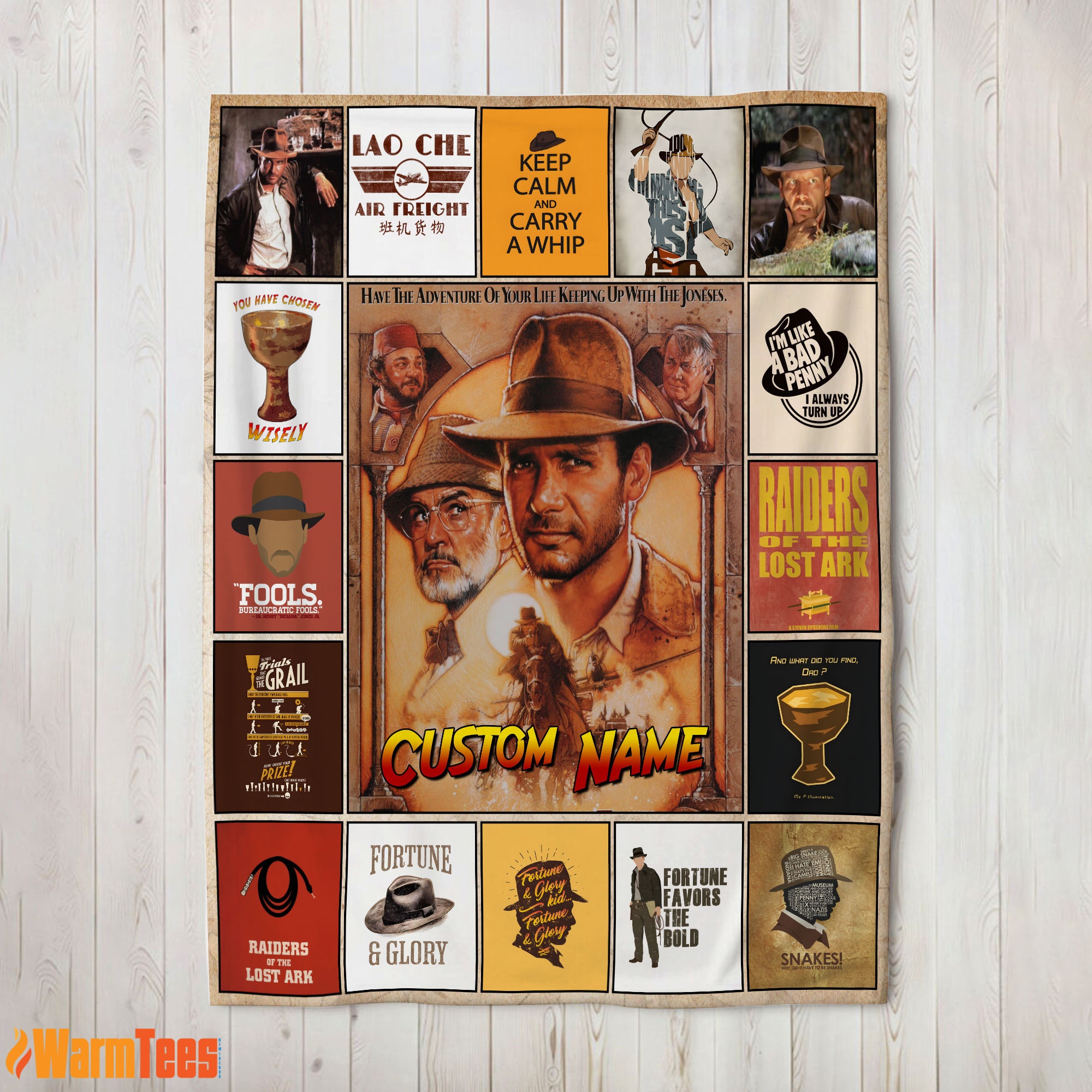 Indiana Jones Raiders Of The Lost Ark Adventure Blanket Fleece Customized Blanket