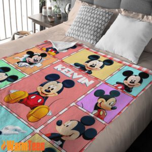 Mickey Mouse Collage Blanket Fleece Customized Blanket