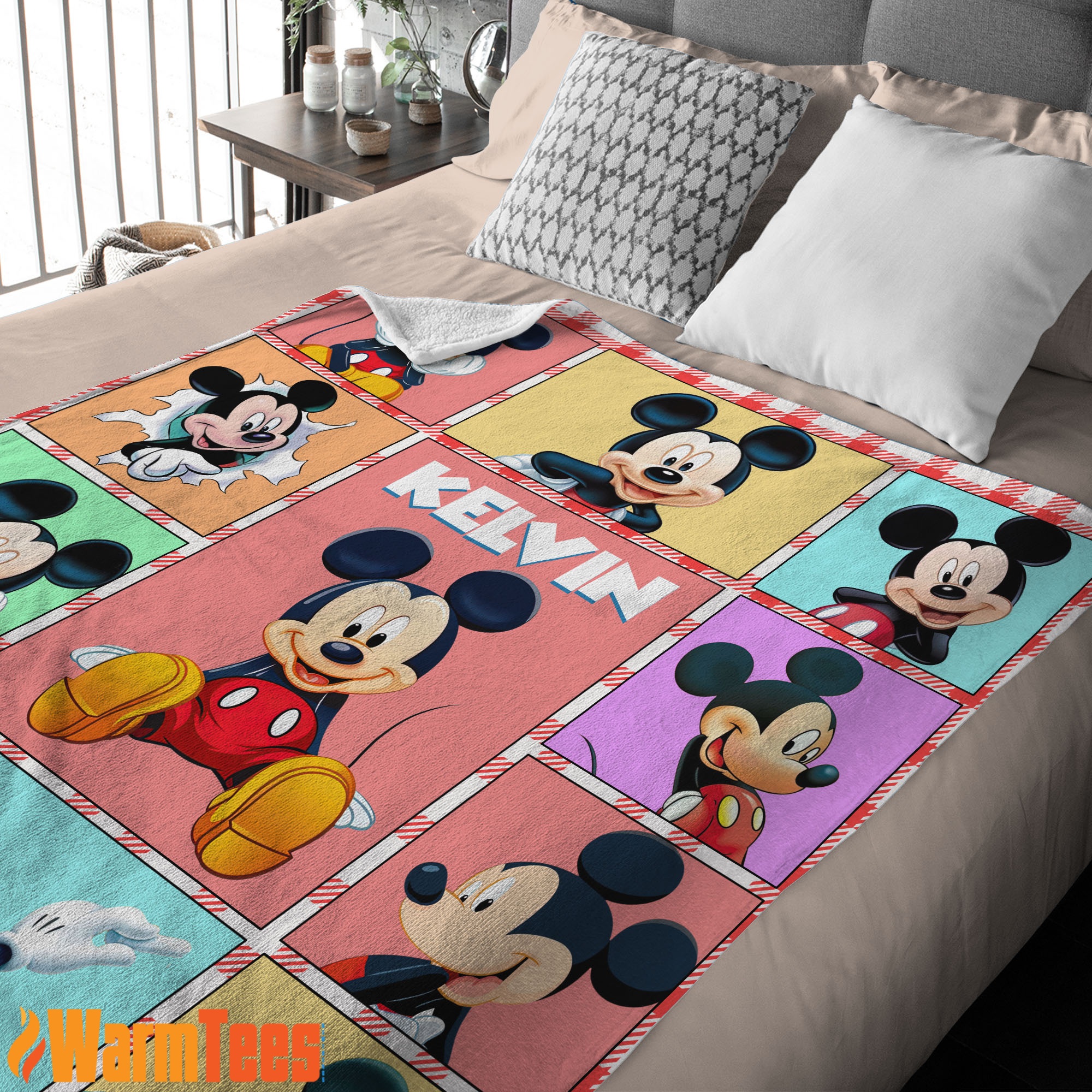 Mickey Mouse Collage Blanket Fleece Customized Blanket