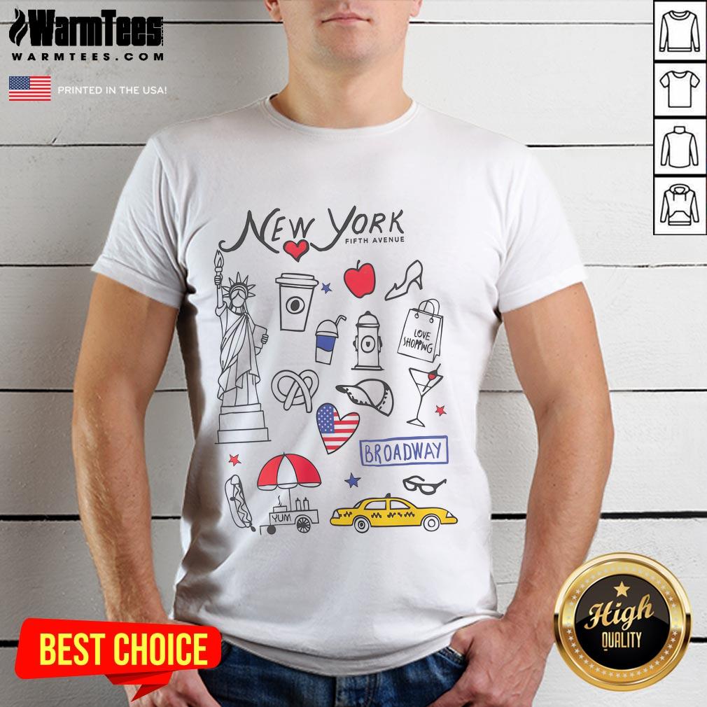 Nice Ss25 New York Sketchy Relaxed T-Shirt featuring a trendy design, perfect for casual wear and street style enthusiasts.