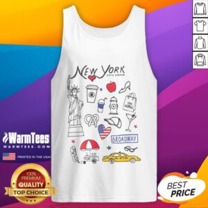 Nice SS25 New York Sketchy Relaxed Tank Top displayed on a mannequin, featuring a casual design perfect for summer.