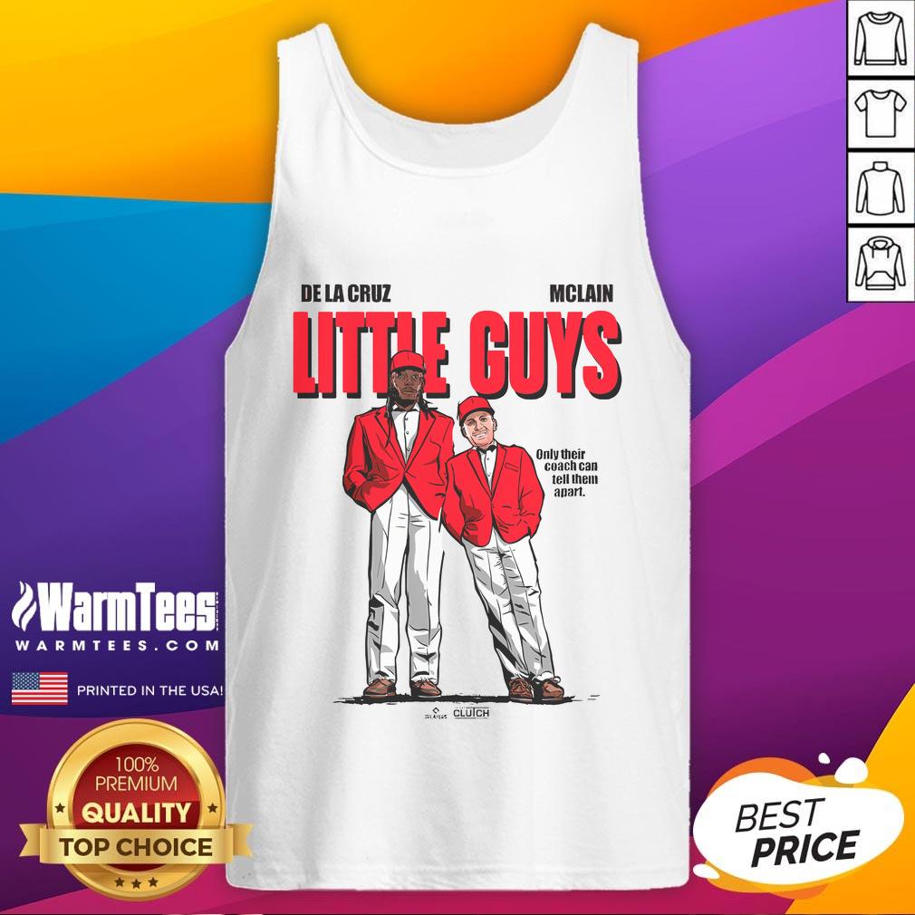 Official Little Guys Elly and Matt Cincinnati baseball tank top featuring vibrant colors and a stylish design.