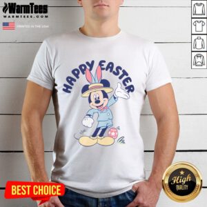 Official Mickey Mouse Easter Egg T-Shirt featuring vibrant colors and playful design, perfect for Easter celebrations.