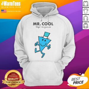 Official Mr. Cool Roger Hargreaves hoodie featuring vibrant design and cozy fit, perfect for fans of the beloved character.