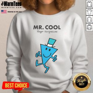 Official Mr Cool Roger Hargreaves sweatshirt featuring vibrant graphics and comfortable fit, perfect for fans.
