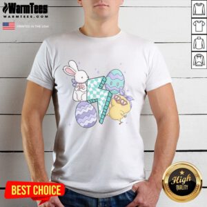 Pretty Cute Happy Easter Retro T-Shirt featuring colorful graphics and playful design, perfect for Easter celebrations.