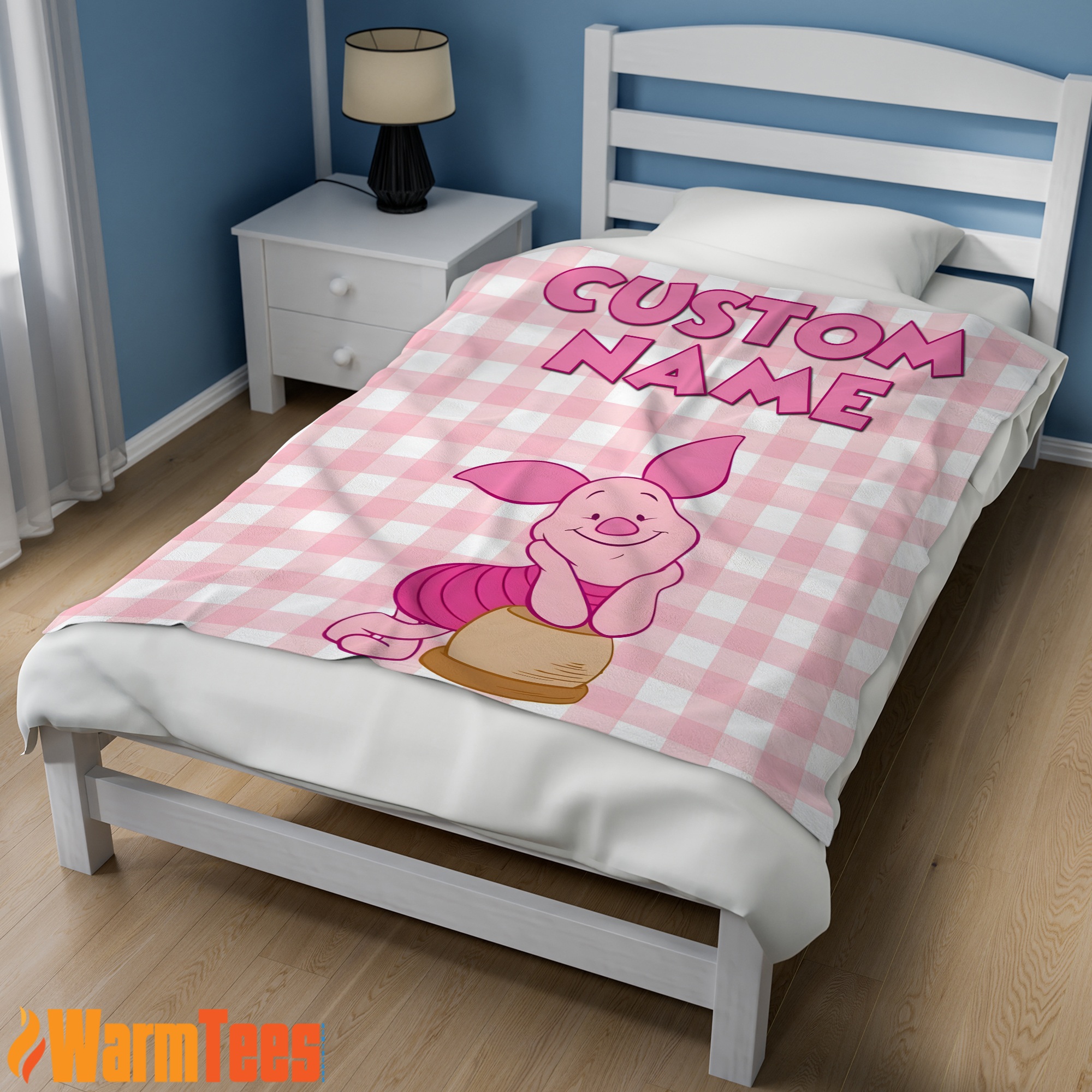 Winnie-The-Pooh Piglet Blanket Fleece Customized Blanket