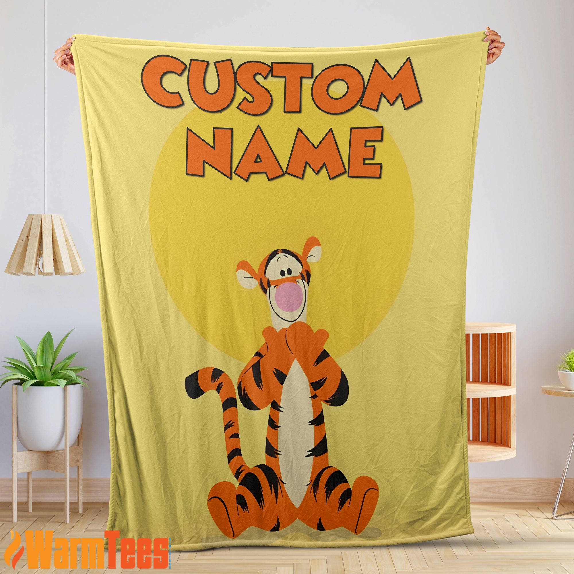 Winnie-The-Pooh Tigger Blanket Fleece Customized Blanket