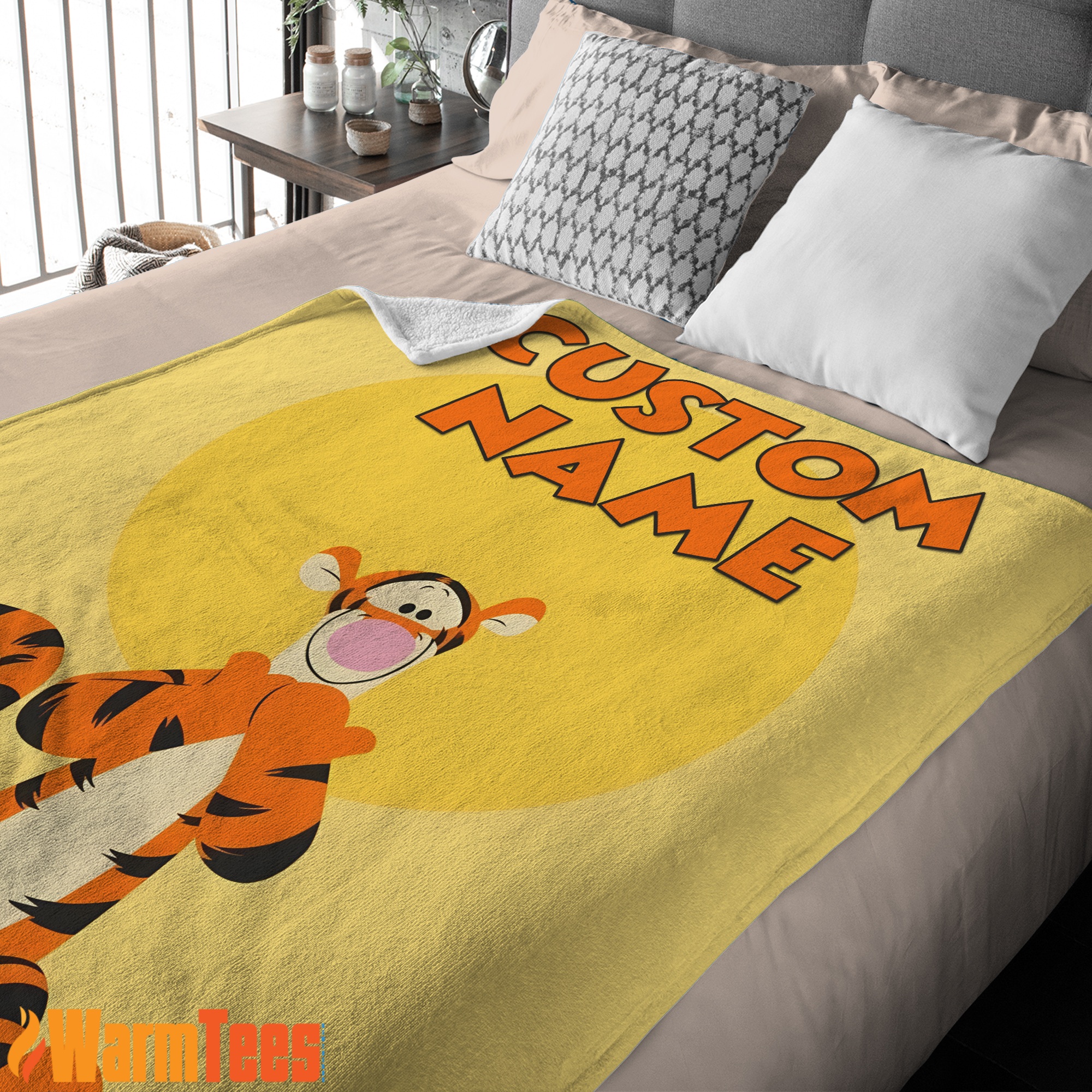 Winnie-The-Pooh Tigger Blanket Fleece Customized Blanket