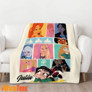 Wreck It Ralph With Disney Princess Blanket Fleece Customized Blanket