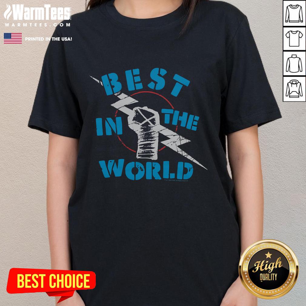 Awesome CM Punk Best In The World ladies tee featuring a stylish design and bold graphics for wrestling fans.