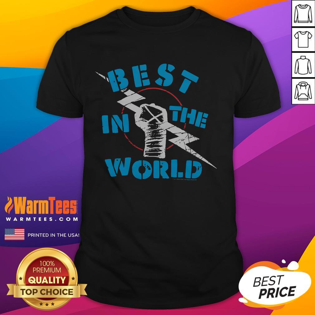 Awesome CM Punk Best In The World T-Shirt featuring bold graphic design and vibrant colors for wrestling fans.
