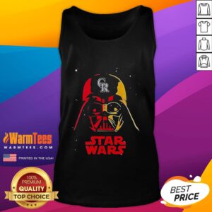 Awesome Colorado Rockies X Star Wars Night limited edition baseball tank top featuring vibrant graphics and team logo.