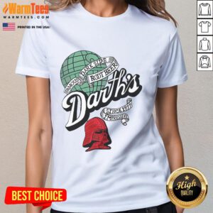 Awesome Darth's Root Beer Star Wars ladies tee, featuring a unique design celebrating the Dark Side since 1997.