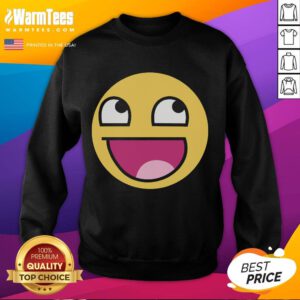 Awesome Epic Face Funny Sweatshirt featuring a vibrant graphic of a playful face, perfect for casual and humorous outfits.