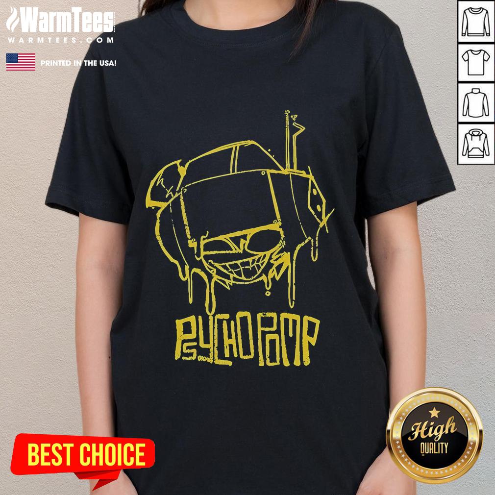 Alt Text: Stylish Awesome Fading Club Psychopomp Melting Ladies Tee featuring a unique design and vibrant colors for casual wear.