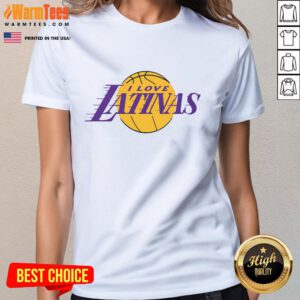 Awesome I Love Latinas Ladies Tee featuring vibrant graphics celebrating Latina culture and style.