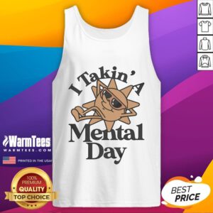 Alt Text: Awesome Kes I Takin A Mental Day Tank Top in vibrant colors, perfect for casual wear and self-care vibes.