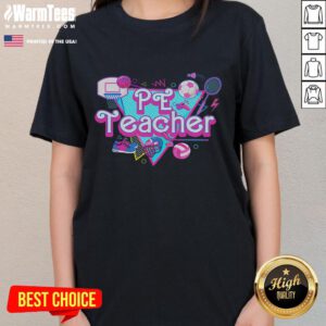 Awesome PE Teacher Ladies Tee featuring a stylish design perfect for physical education instructors and sports enthusiasts.
