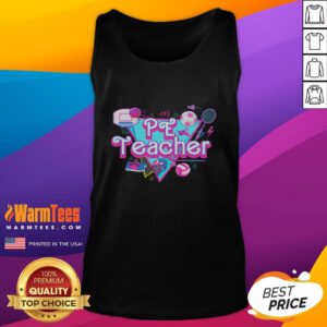 Awesome PE Teacher Tank Top featuring a vibrant design, perfect for physical education classes and sports activities.