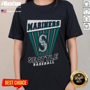 Awesome Seattle Mariners Baseball Starter Ladies Tee featuring team colors and logo, perfect for fans and casual wear.