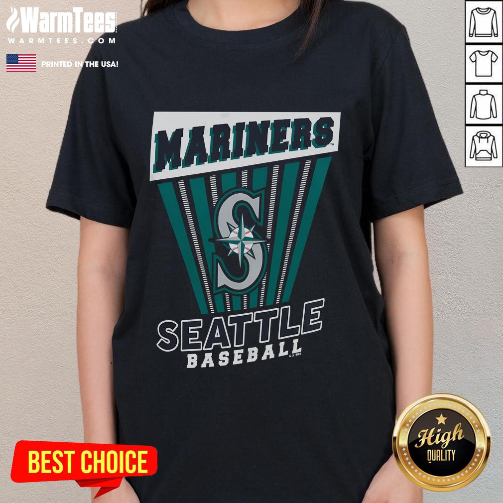 Awesome Seattle Mariners Baseball Starter Ladies Tee featuring team colors and logo, perfect for fans and casual wear.