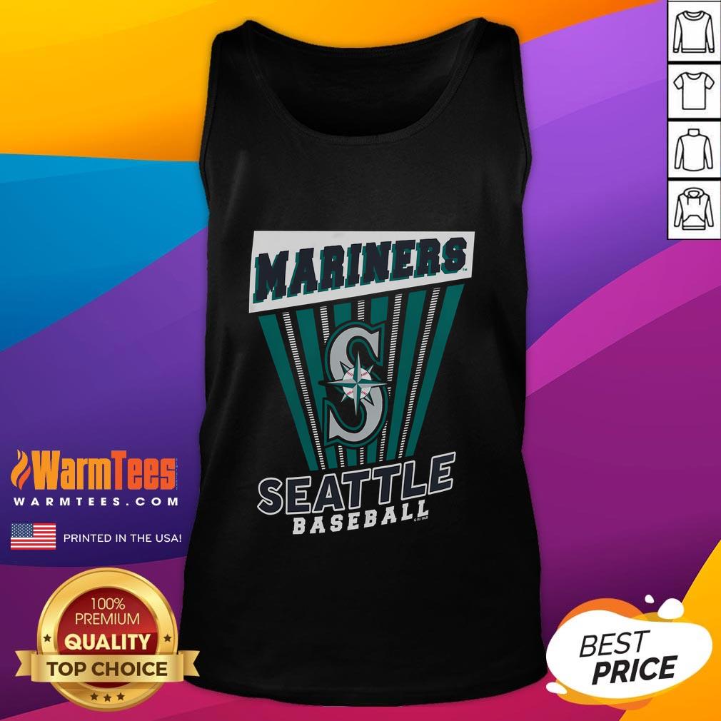 Awesome Seattle Mariners baseball starter tank top featuring vibrant team colors and logo, perfect for game day wear.