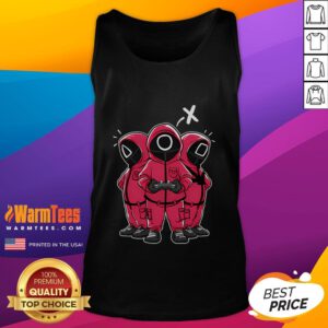 Awesome Squid Gamers Tank Top featuring vibrant squid graphics, perfect for gaming enthusiasts and casual wear.