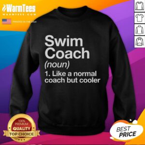 Awesome swim coach sweatshirt featuring trainer and instructor design, perfect for school and aquatic enthusiasts.