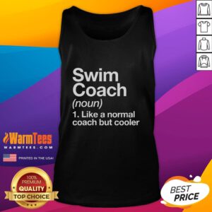 Alt Text: Awesome swim coach wearing a tank top, showcasing a trainer and instructor vibe at a swim school.